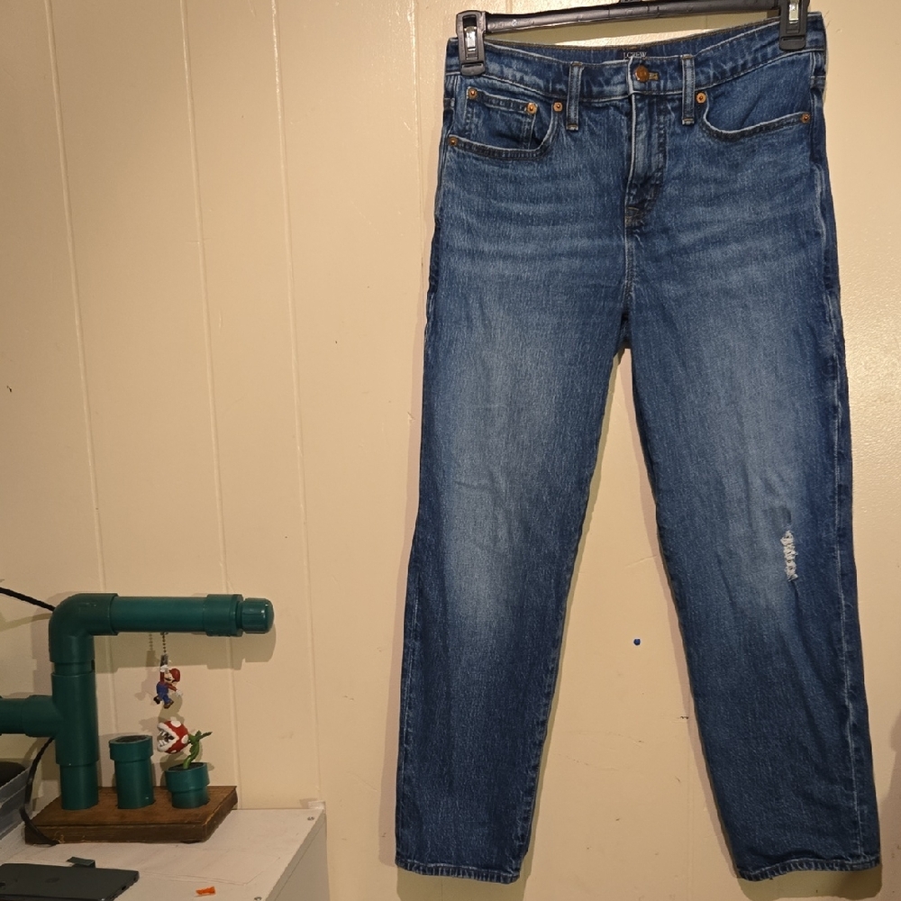 J. Crew Women's Boyfriend Blue Jeans